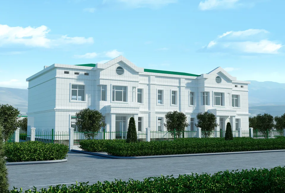 Arkadag City: 12 Two-Storey Duplex Houses