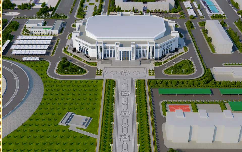 4,000-Seat Multipurpose Cultural Center — Rendering